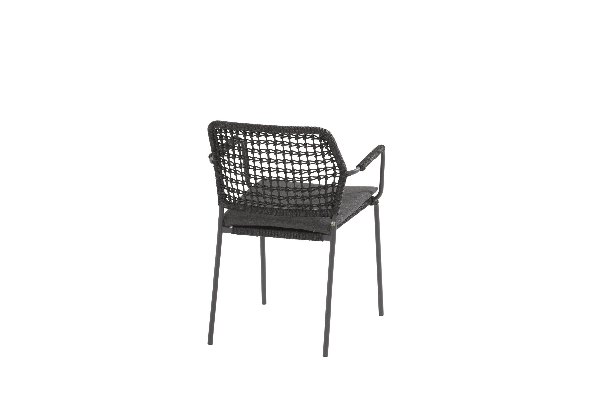 Taste by 4SO Barista stacking chair Anthracite with cushion