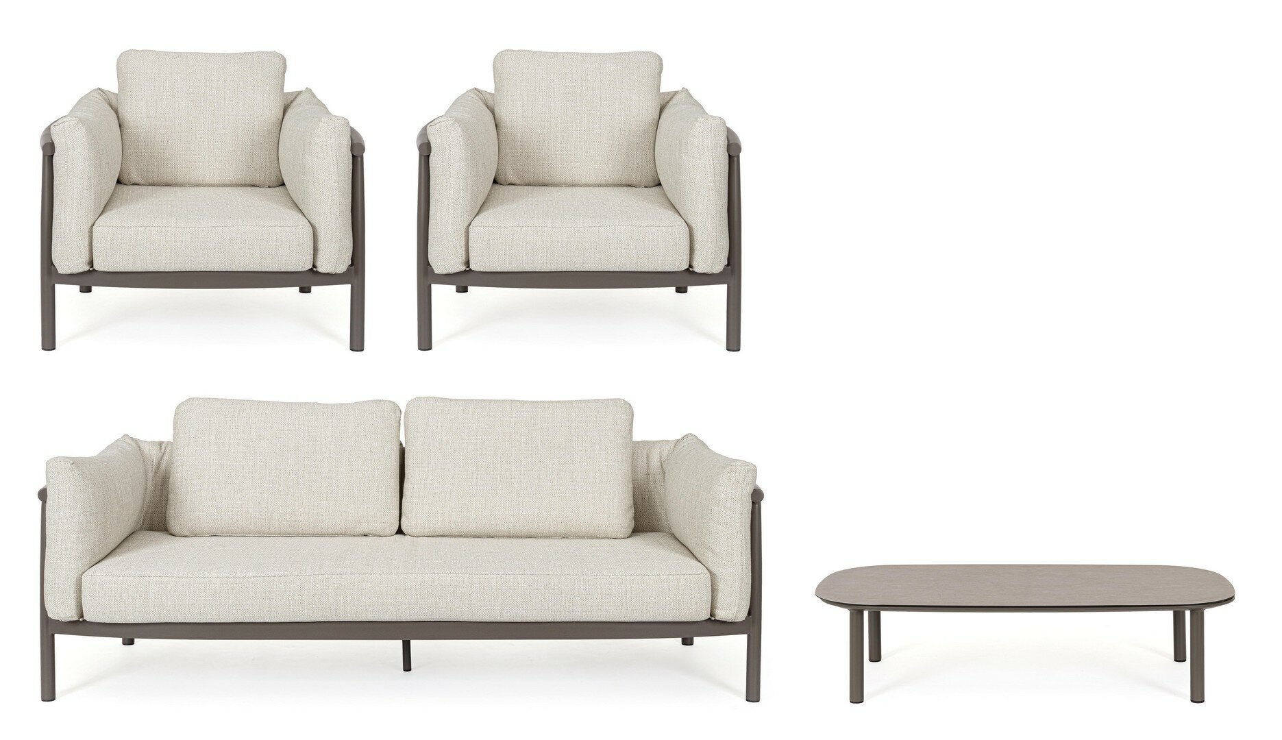 Bizotto THEODORE CASTOR SOFA SET 4 incl kussens