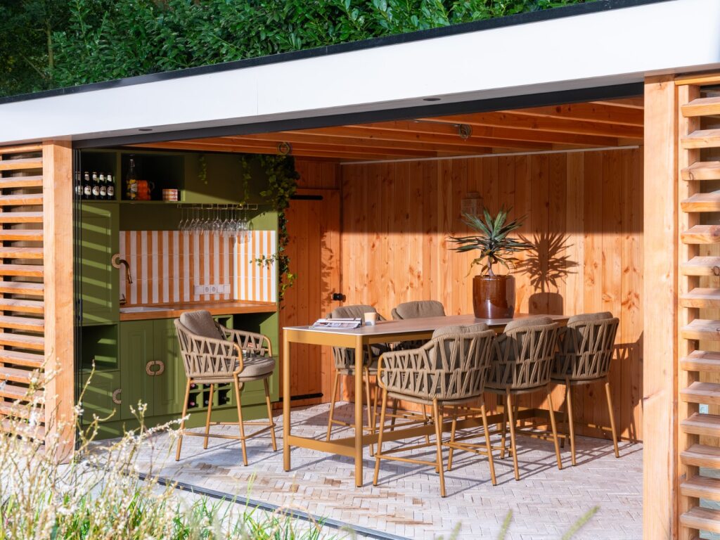 4 Seasons Outdoor Biarritz high dining stoel incl. 2 kussens
