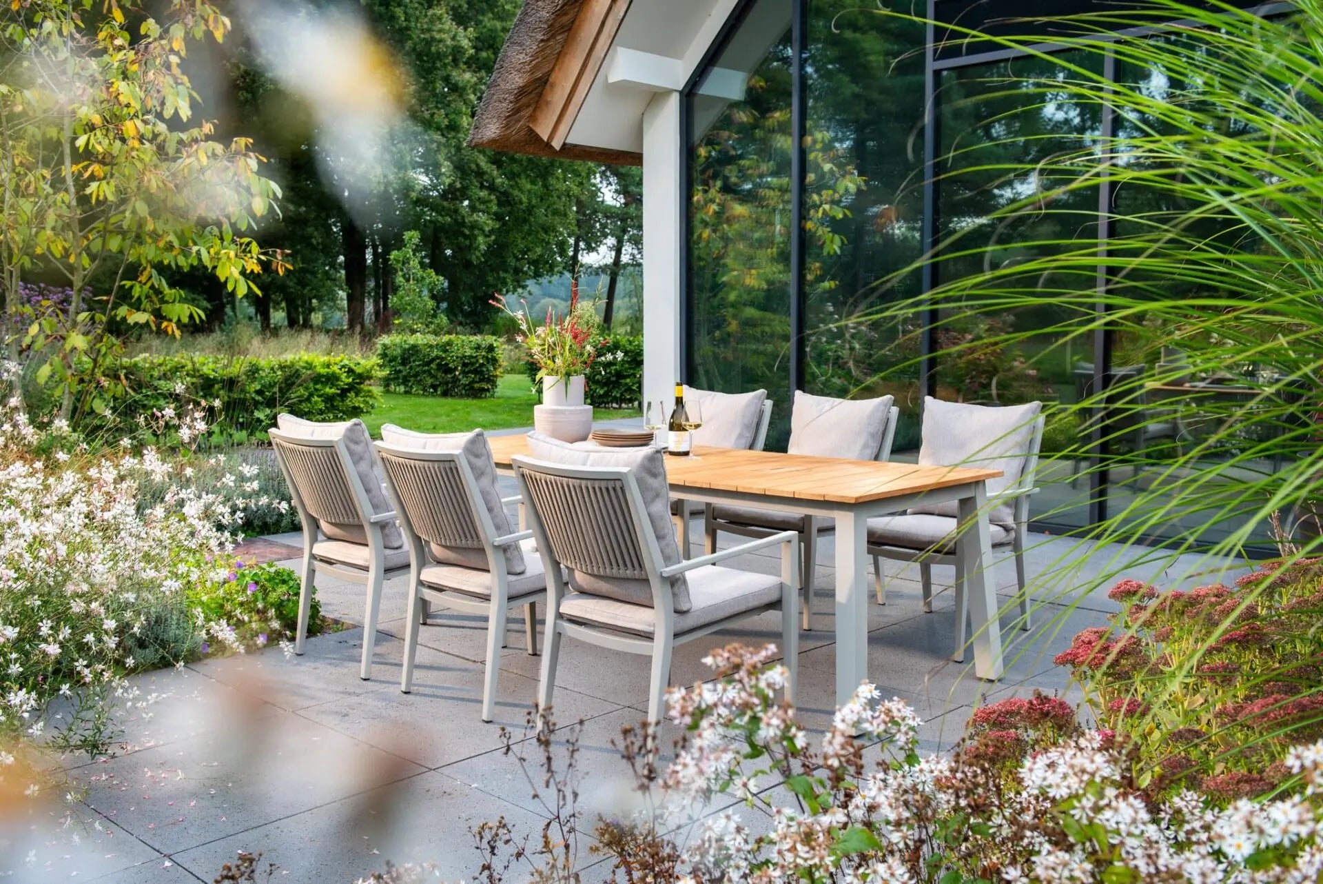 Yoi muro dining tafel 236x90 salix/teak