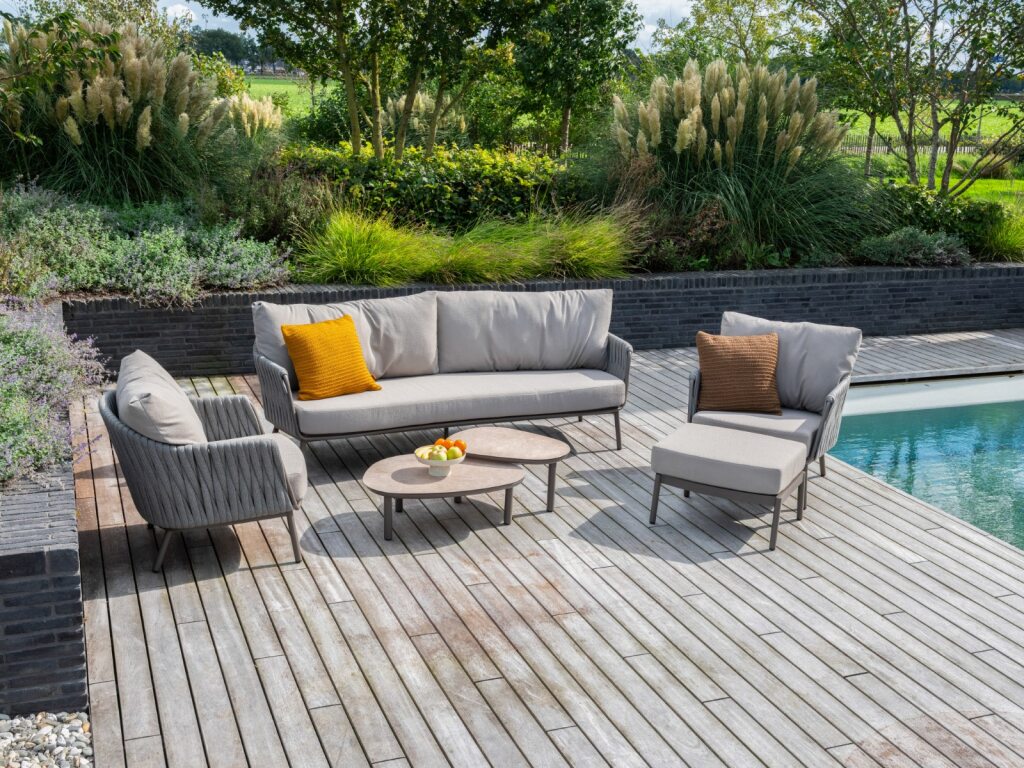 Taste 4SO Cannes loungeset: 3-zits bank + 2x lounge stoel