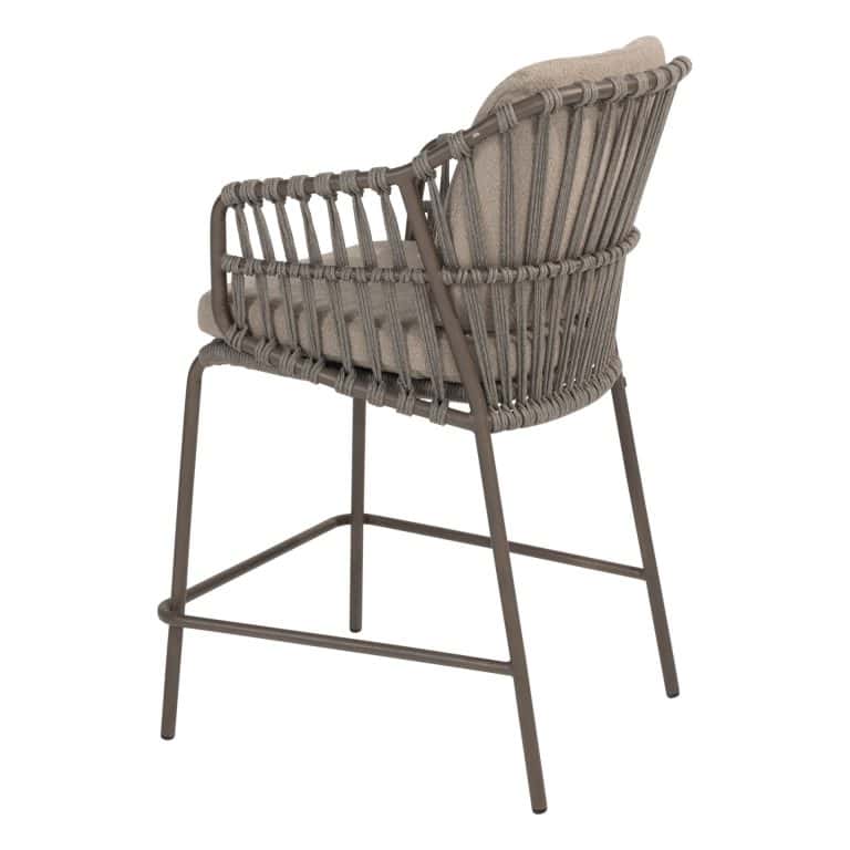 4 Seasons Outdoor Dining set 6x Capalbio High stoel Latte 1x Soho dining tafel hoog Latte