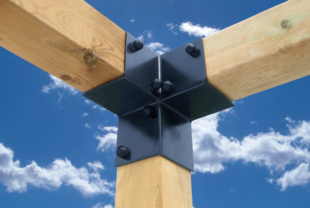 Platinum Pergola Kit - Corner support Staal Zwart