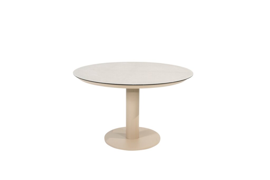 Taste 4SO Sarah eettafel latte met printed keramiek top 120 cm Ø