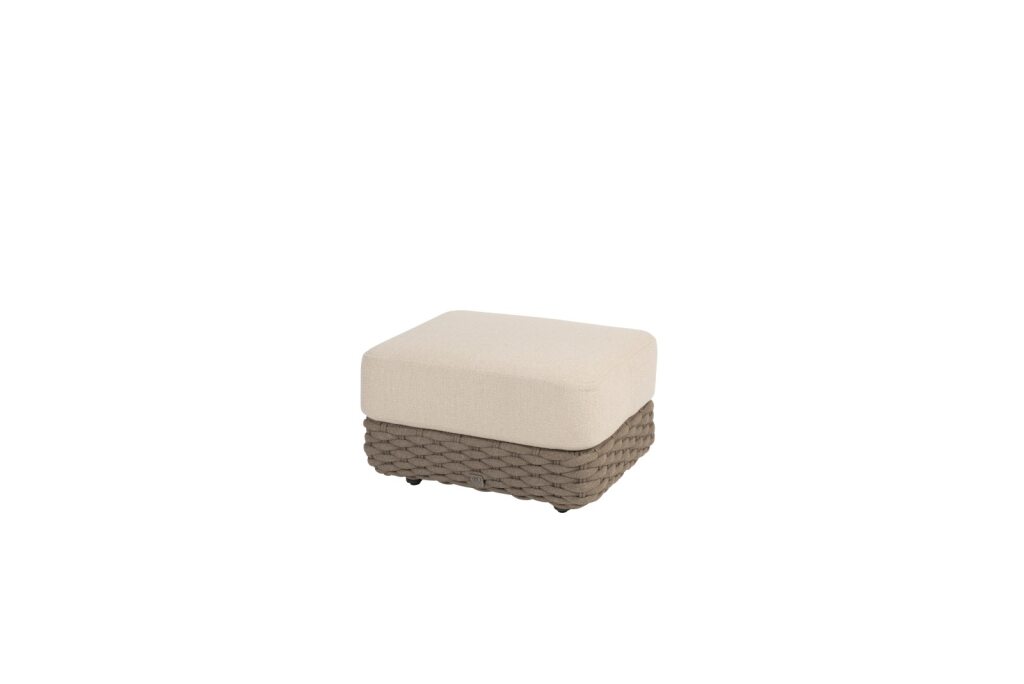 4 Seasons Outdoor Maxime voetenbank met kussen – taupe