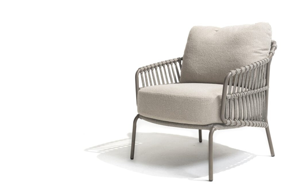 4 Seasons Outdoor Dining set 6x Capalbio Low-Dining stoel Terre 1x Capri Low-dining tafel 240x110