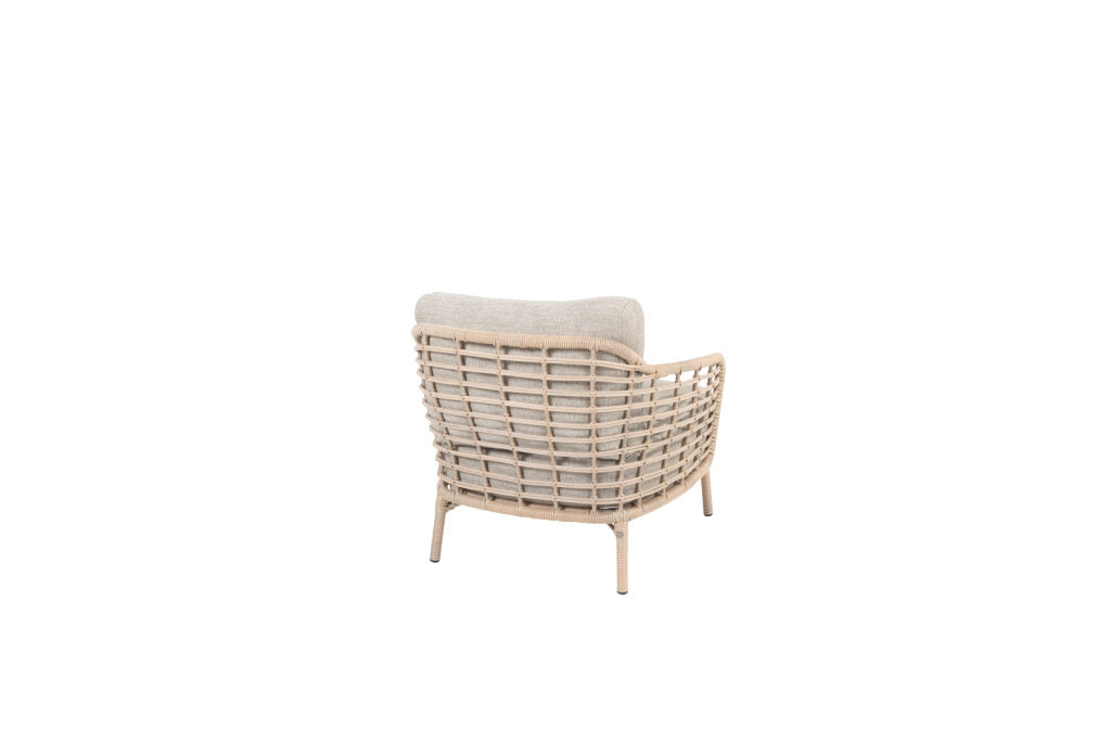 4 Seasons Outdoor Como 3-delige loungeset 1x loungebank Pure 2x loungestoel Pure