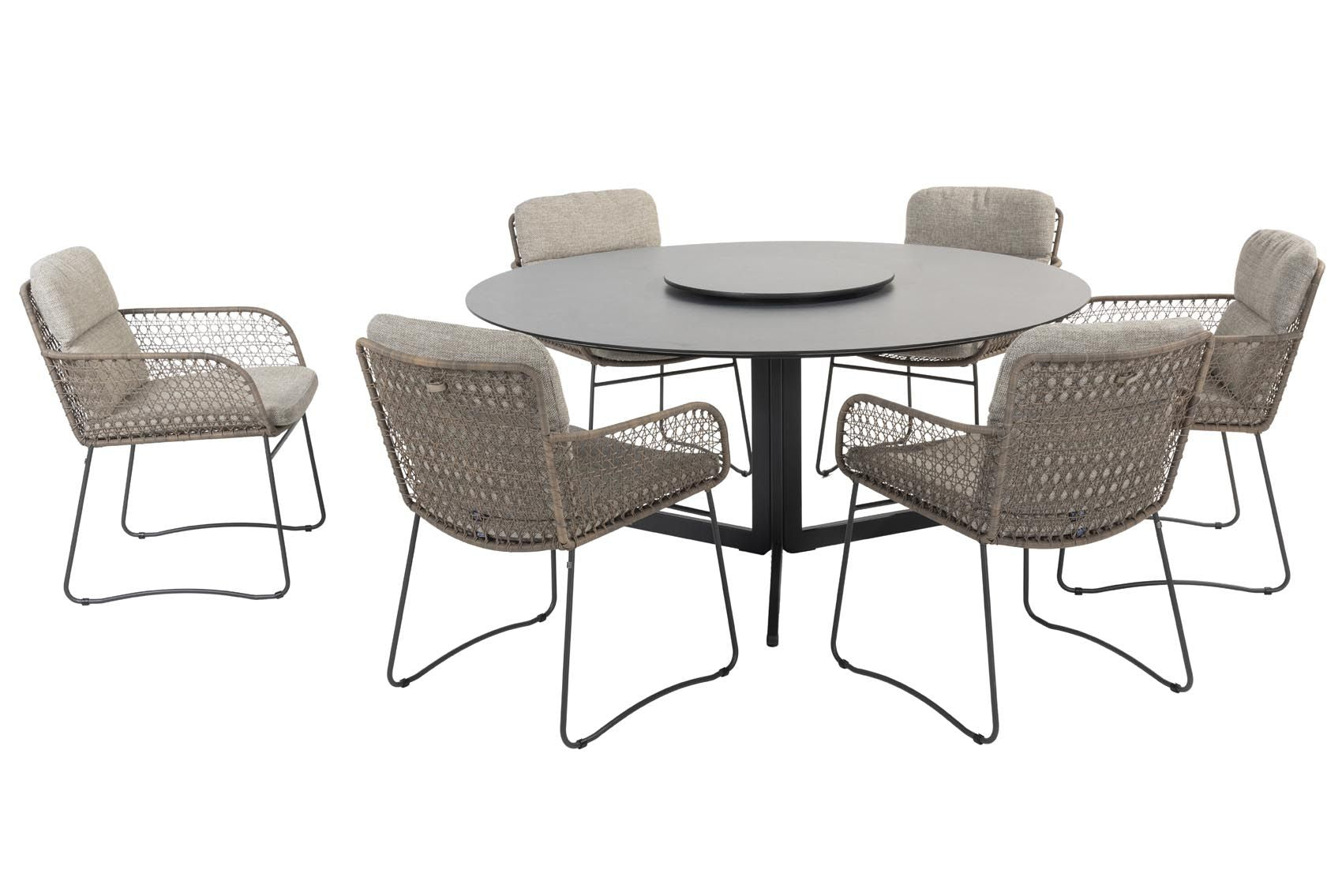 4 Seasons Outdoor Lazy Susan HPL slate antraciet 58 cm.