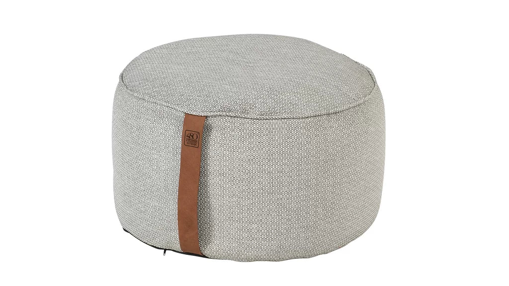 4 Seasons Outdoor Puff small Mid Grey
