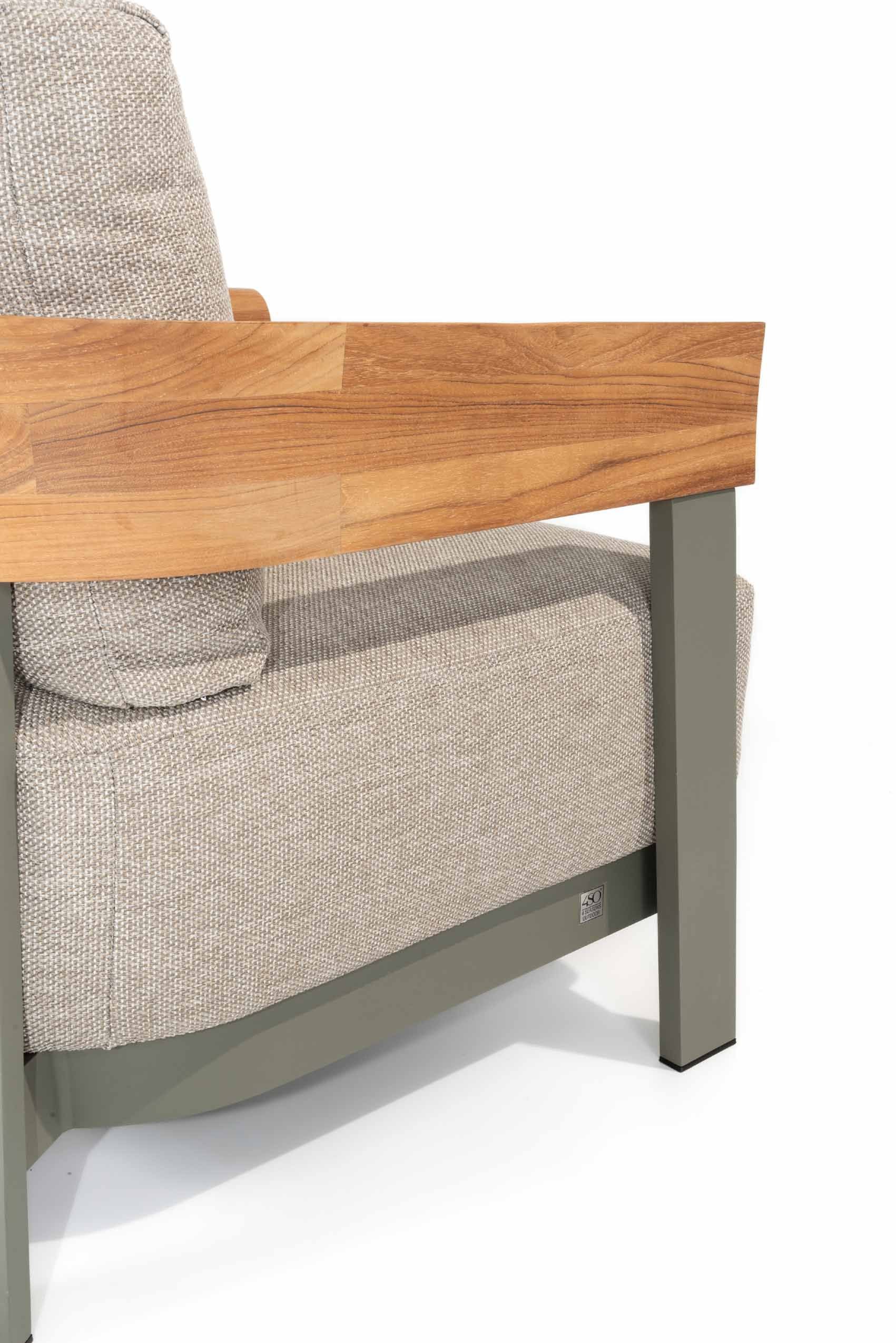 4 Seasons Outdoor Varenna 3-zits Lounge bank Olive