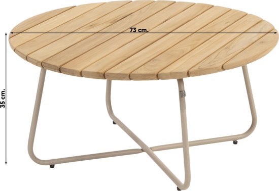 4 Seasons Outdoor Verdi salontafel R73 H35 Latte