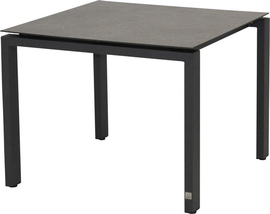 4 Seasons Outdoor Goa Tafel 95 x 95cm HPL tafelblad Antraciet