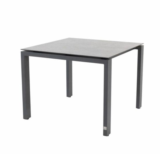 4 Seasons Outdoor Goa Tafel 95 x 95cm HPL tafelblad Antraciet