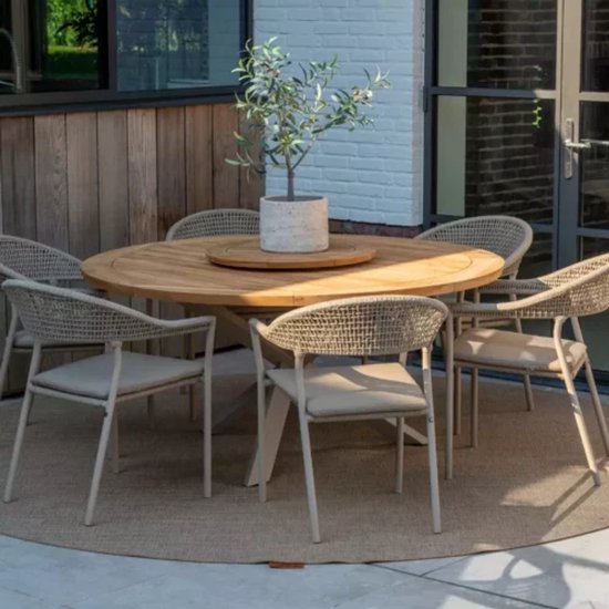 Taste by 4SO Prado Lazy Susan Natural teak 65 cm ø