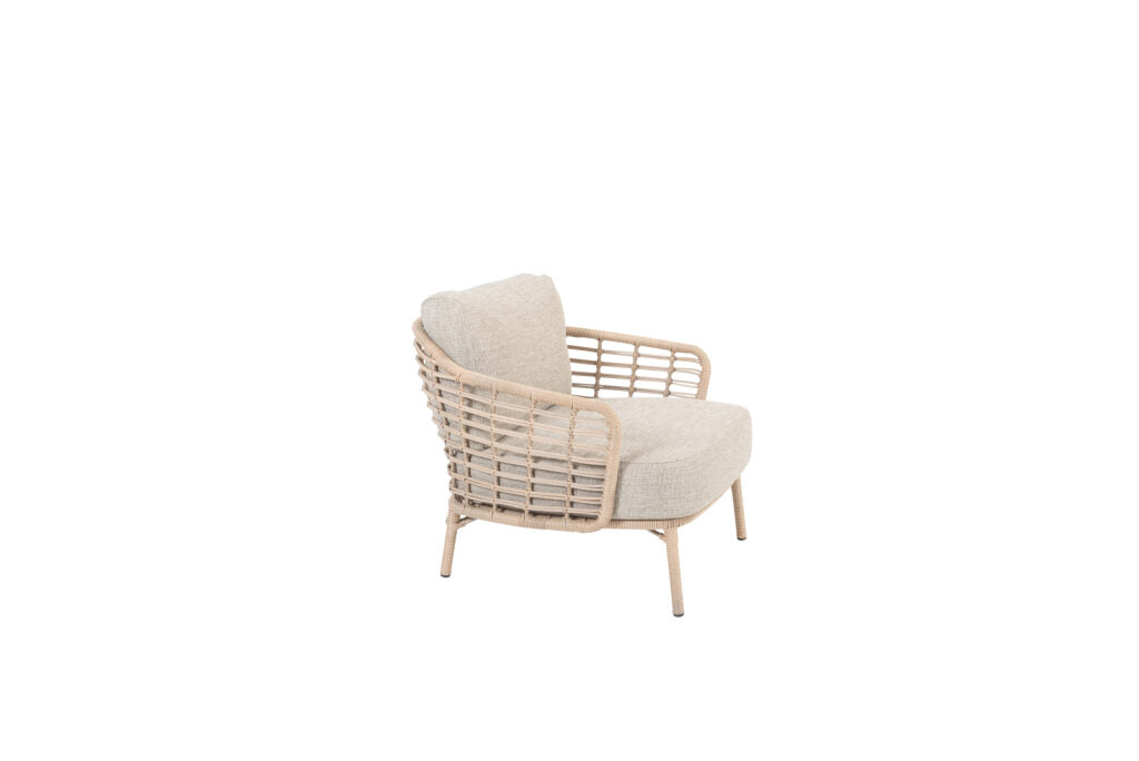 4 Seasons Outdoor Como 3-delige loungeset 1x loungebank Pure 2x loungestoel Pure