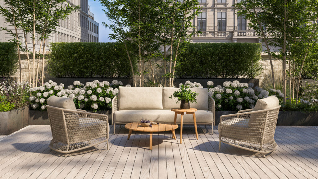 4 Seasons Outdoor Puccini lounge stoel incl. 2 kussens