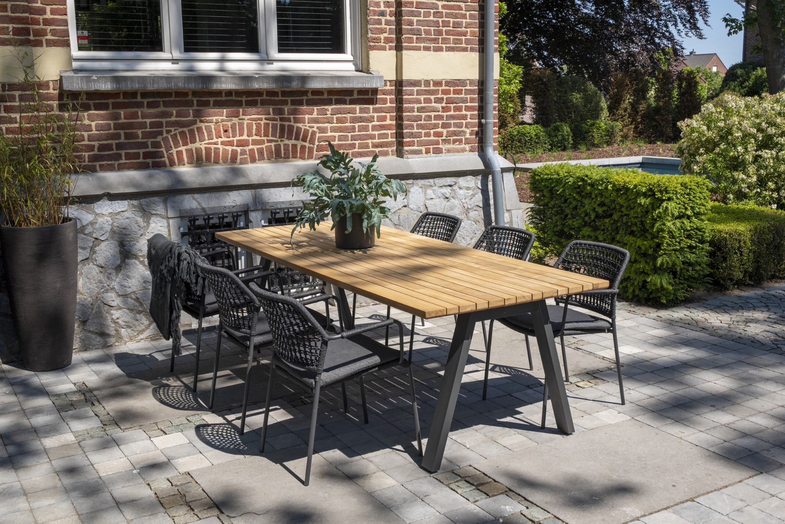 Taste by 4SO Barista stacking chair Anthracite with cushion