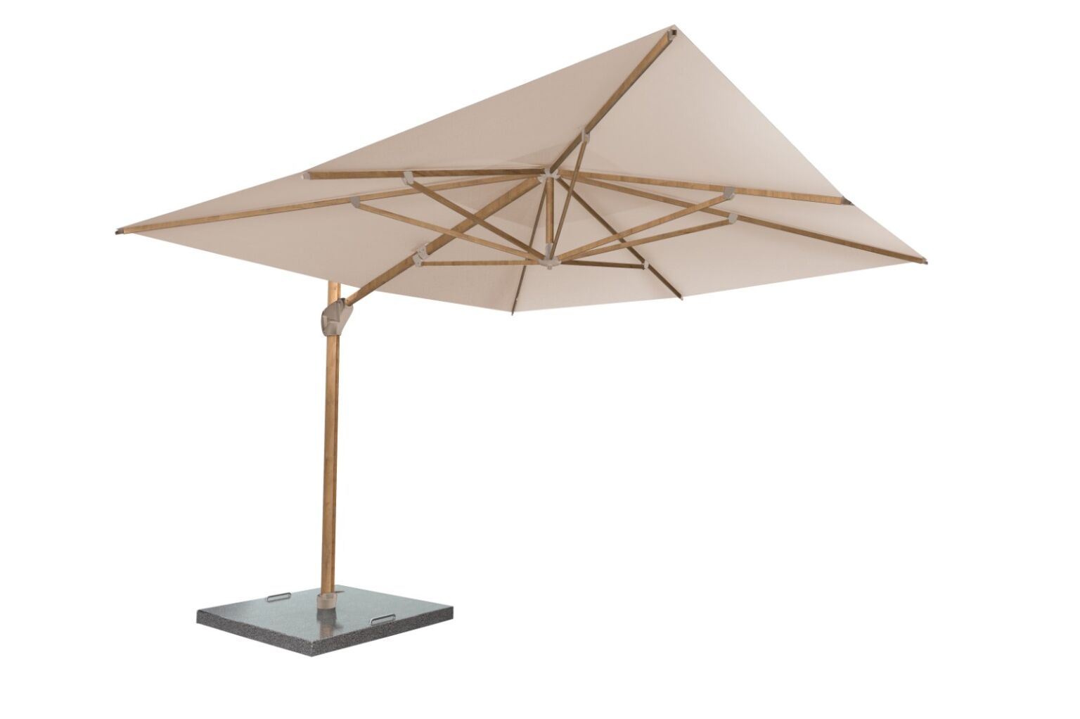 4 Seasons Outdoor Hacienda 300 x 400 cm. zand met houtlook frame