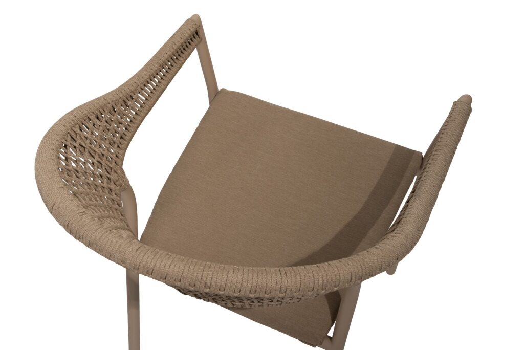 Taste by 4SO Sienna stapelbare dining stoel latte incl. kussen