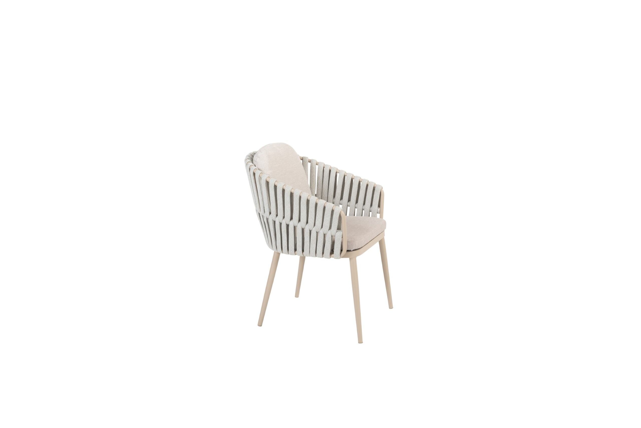 Taste 4SO Eva dining chair latte with 2 cushions