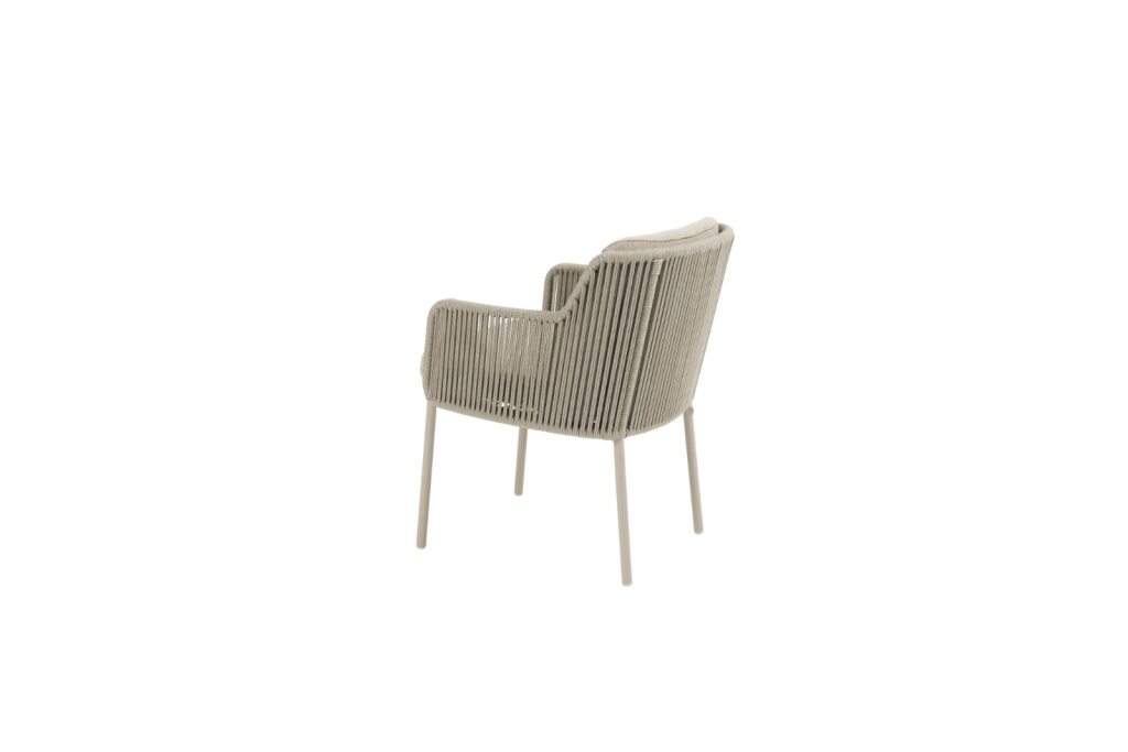 4 Seasons Outdoor Bernini dining stoel latte incl. 2 kussens