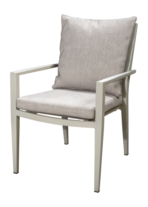 Yoi Marinha dining chair alu salixbelt salixflax beige AW