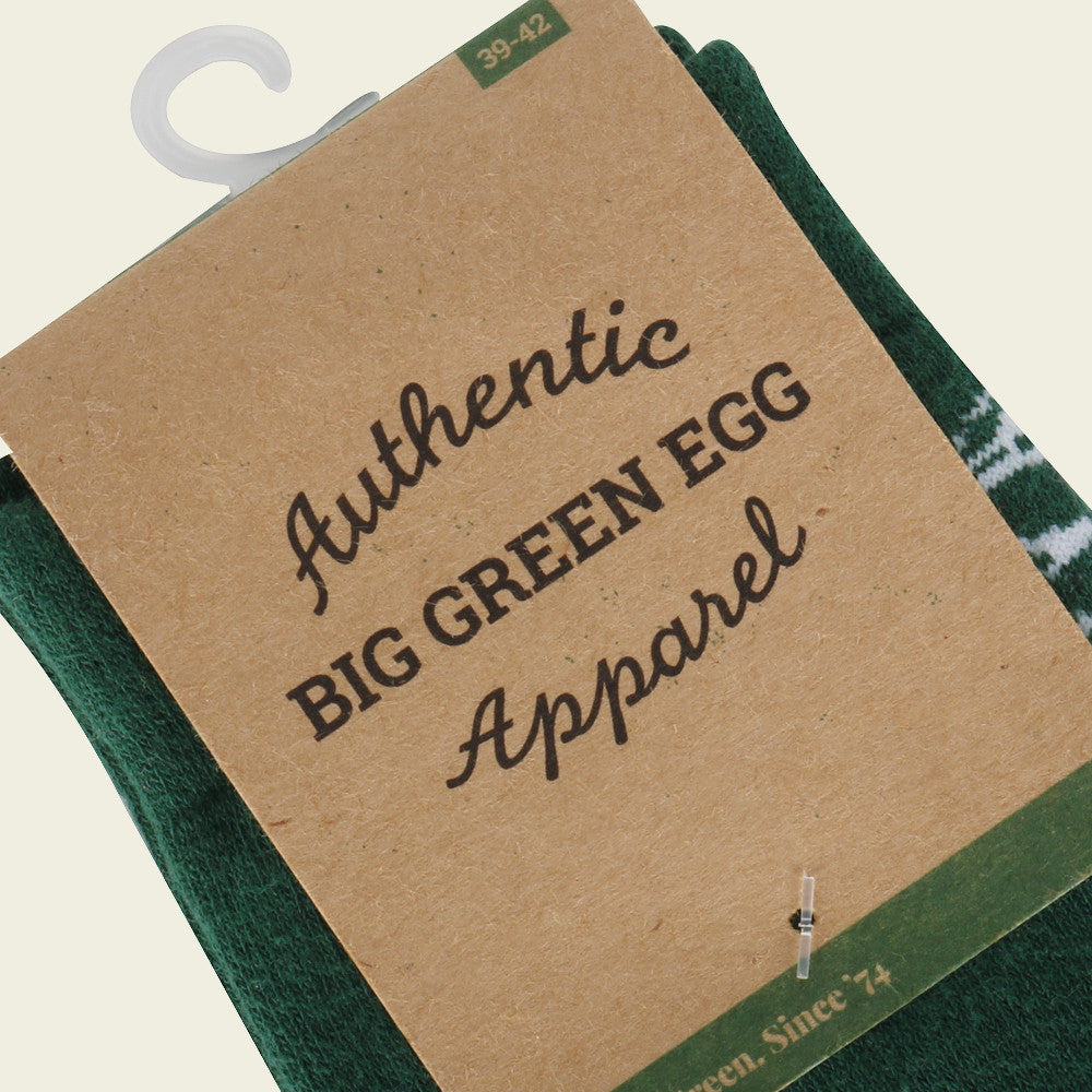 Big Green Egg Socks Flames Green-White 39-42