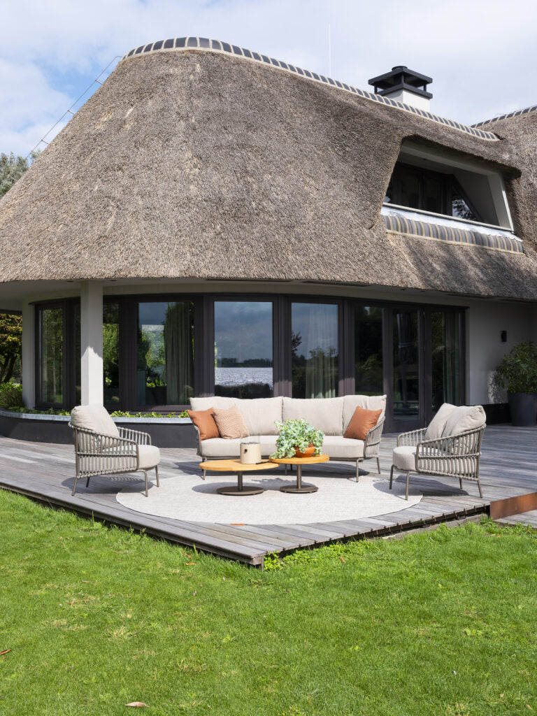 4 Seasons Outdoor Capalbio Loungeset  (3-Delig) 2x Loungestoel 1x Loungebank Terre