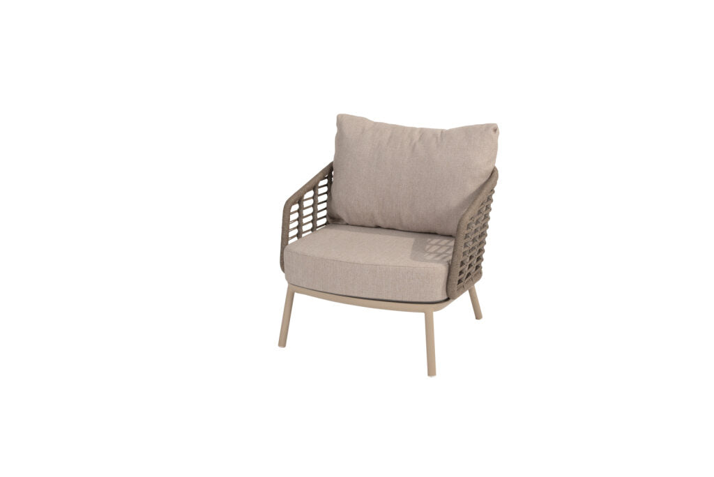 Puglia 3 seater SET: 3-zits loungebank + 2x lounge stoel