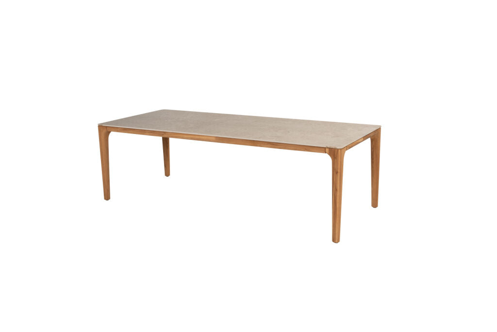 4 Seasons Outdoor 7-delige diningset 6x Fabrice Dining stoel Latte 1x Liam tafel 240x100cm Latte