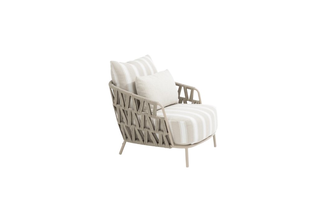 4 Seasons Outdoor Beverly lounge stoel incl. 3 kussens