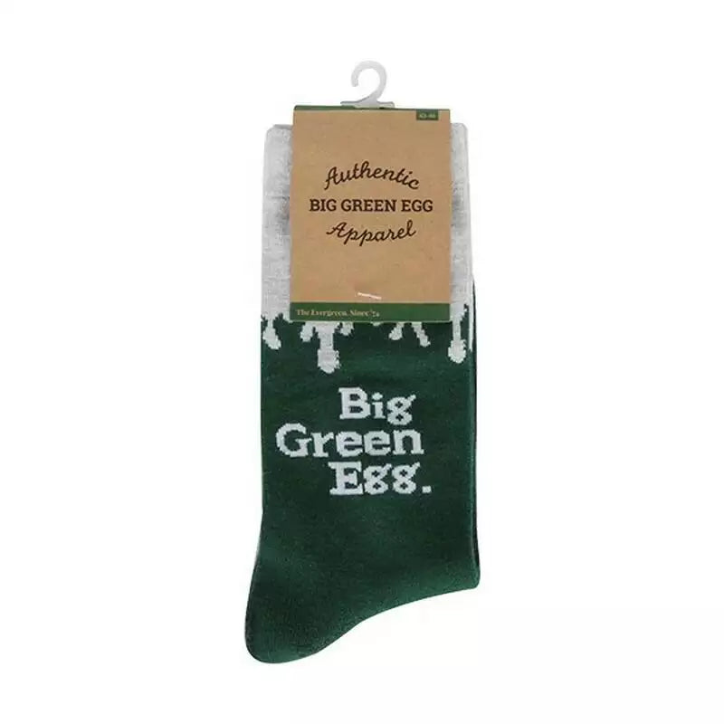 Big Green Egg Socks Flames Green-White 43-46
