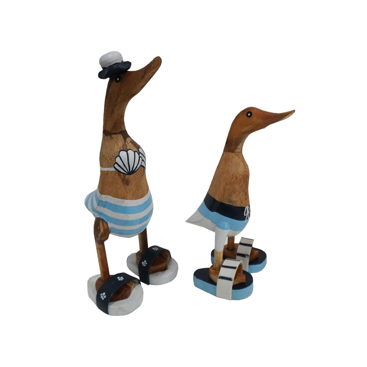 Jojo Living Eendjes set van 2 Strand Blauw/Wit
