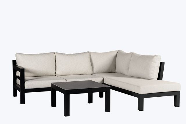 Yoi Midori sofa 4 seater alu blackwool white AW