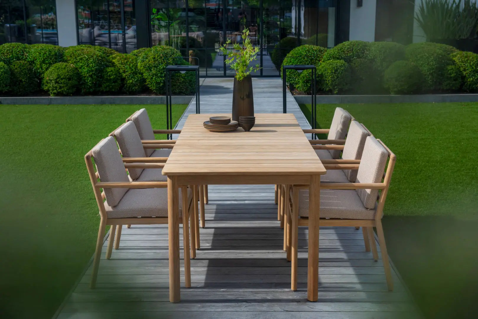 Yoi muro dining tafel 236x90 salix/teak