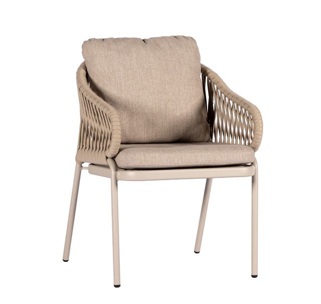 Yoi Comillas diningstoel alu salixbelt salixflax beige AW