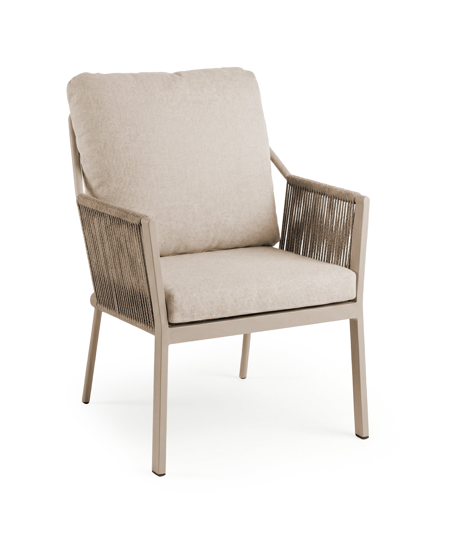 Tierra Outdoor Liv Low Dining Chair Champagne