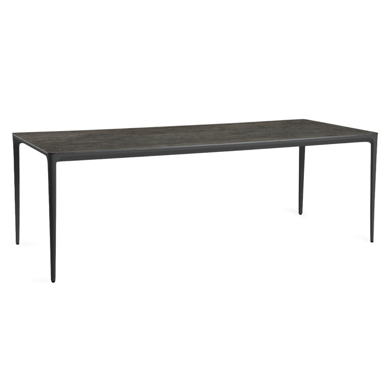 Tierra Elegante Dining Table Charcoal Trespa Forest Grey 219 x 92 cm