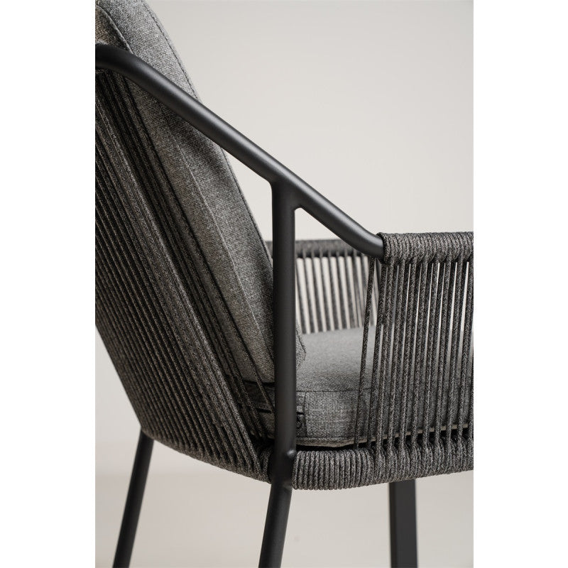 Tierra Liv Dining Chair Stackable Mountain Grey
