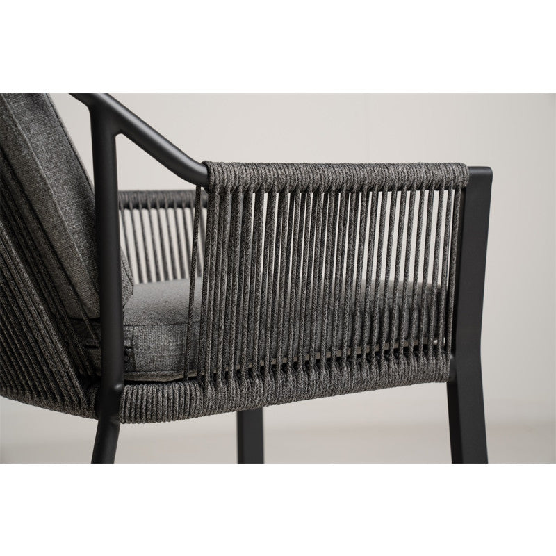 Tierra Liv Dining Chair Stackable Mountain Grey