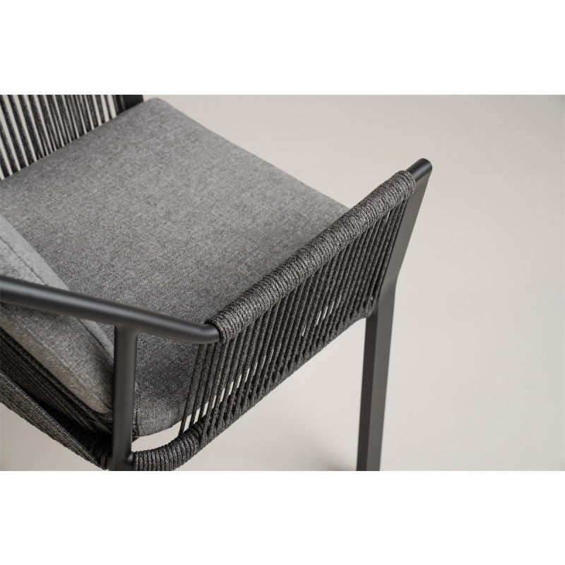Tierra Liv Dining Chair Stackable Mountain Grey