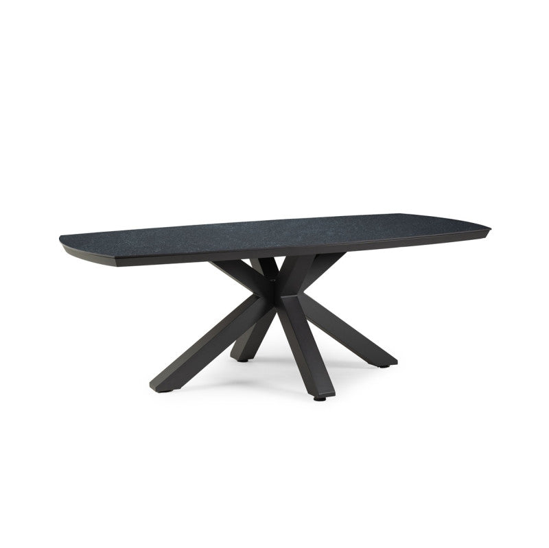 Tierra Clover Organic Dining Table Trespa Graphite Charcoal