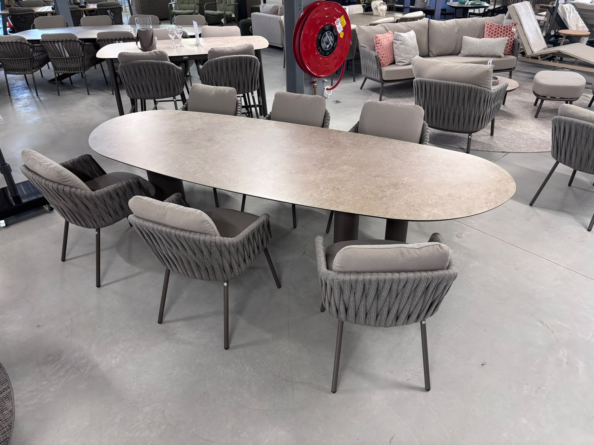 Taste by 4SO 7-Delige diningset 6x Cannes Diningstoel 1x Denia diningtafel 290x110