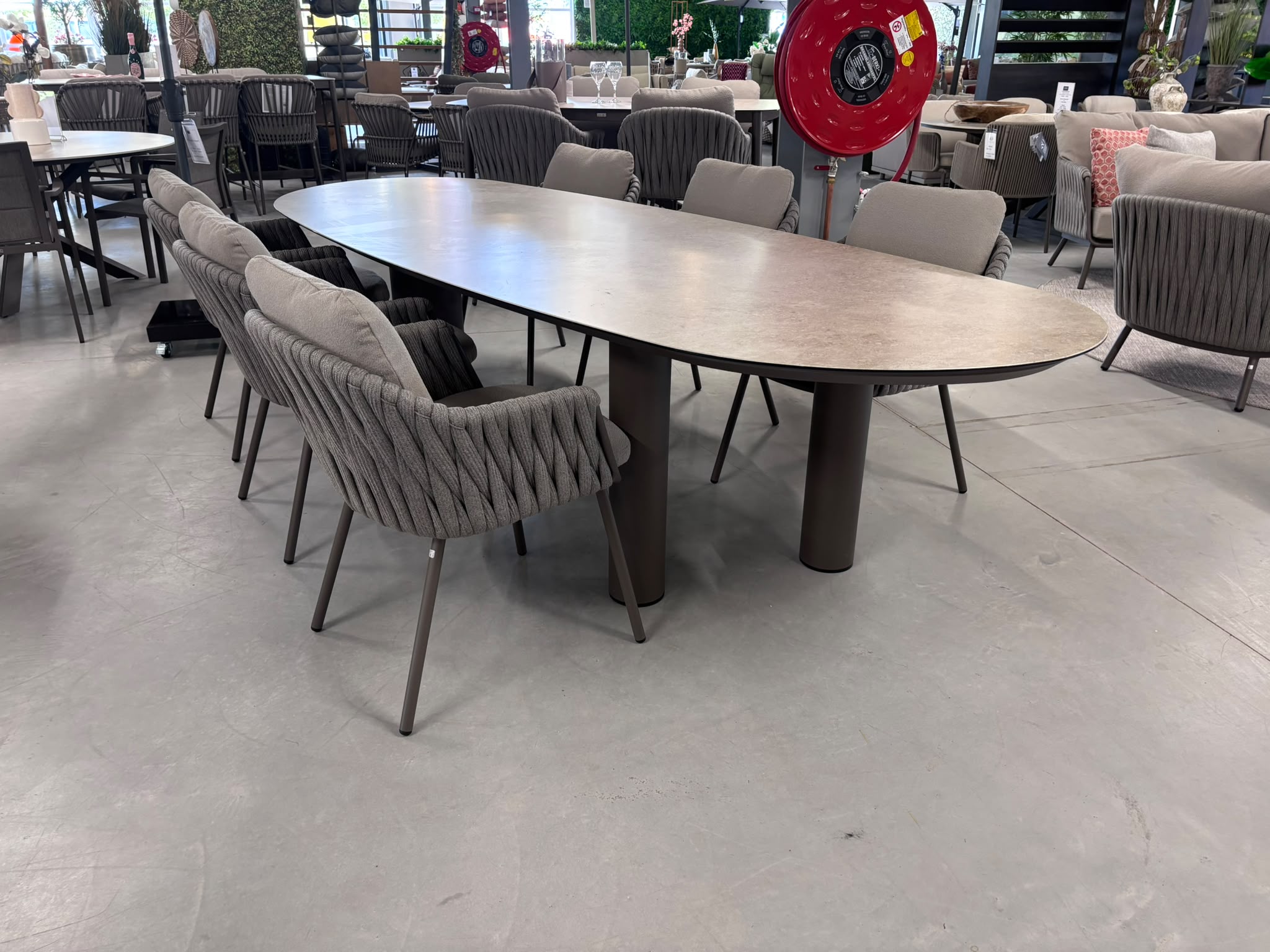 Taste by 4SO 7-Delige diningset 6x Cannes Diningstoel 1x Denia diningtafel 290x110