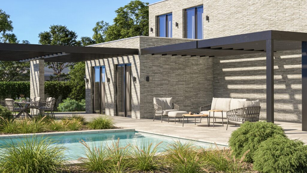 4 Seasons Outdoor Calpi 3-zits lounge bank incl. 3 kussens