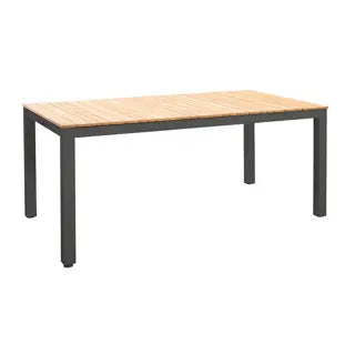 Yoi Arashi dining table rectangular 169x90cm alu blackteak