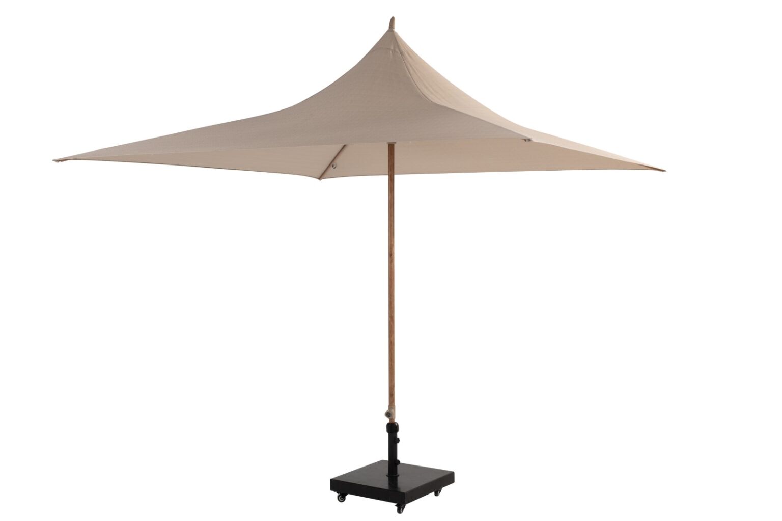 4 Seasons Outdoor Vivenda 270 x 270 cm. zand met woodlook frame