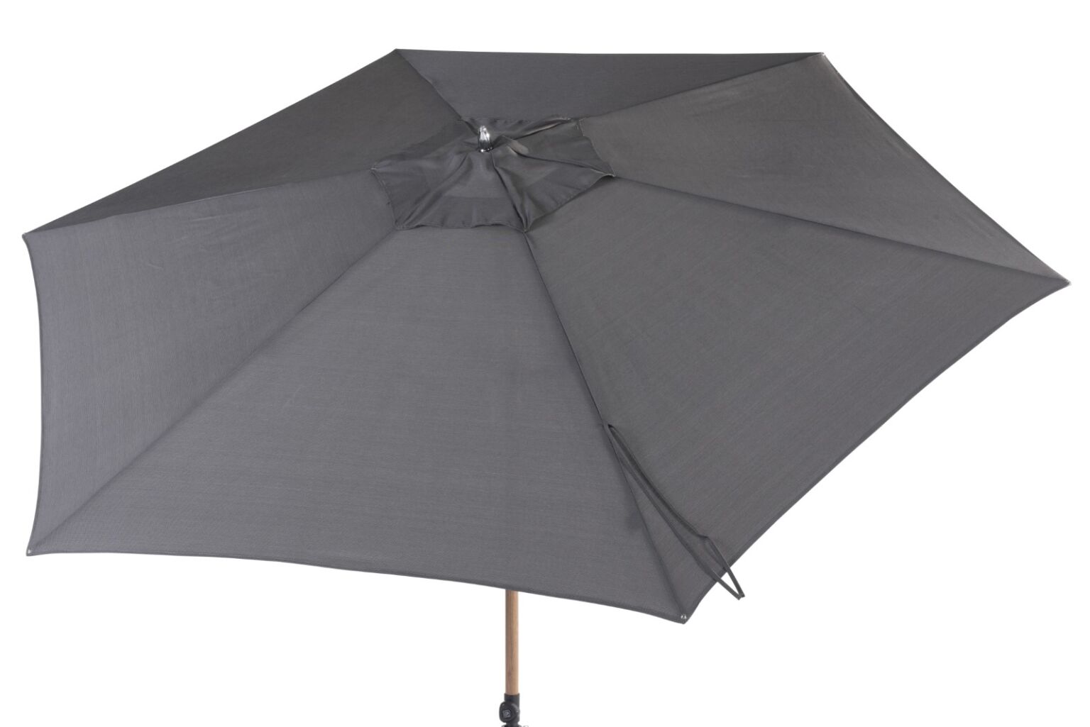 4 Seasons Outdoor Azzurro 300 cm. Ø antraciet met Houtlook frame