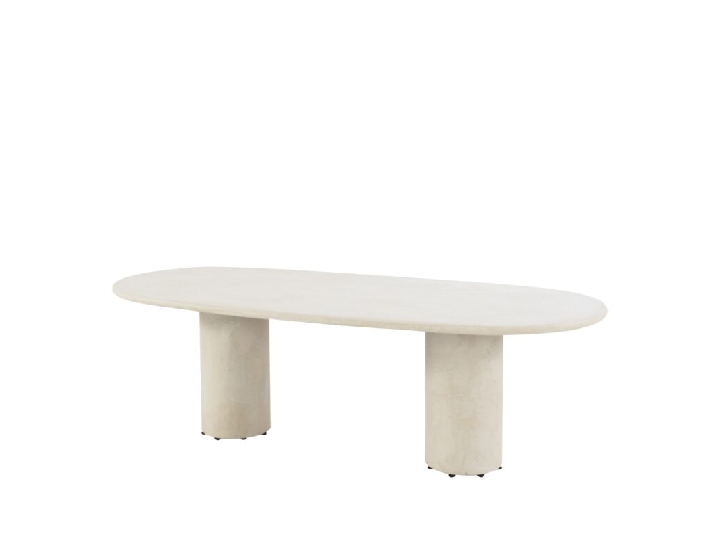 4 Seasons Outdoor Hampton mortex tuintafel met ovaal blad 240 x 105 cm