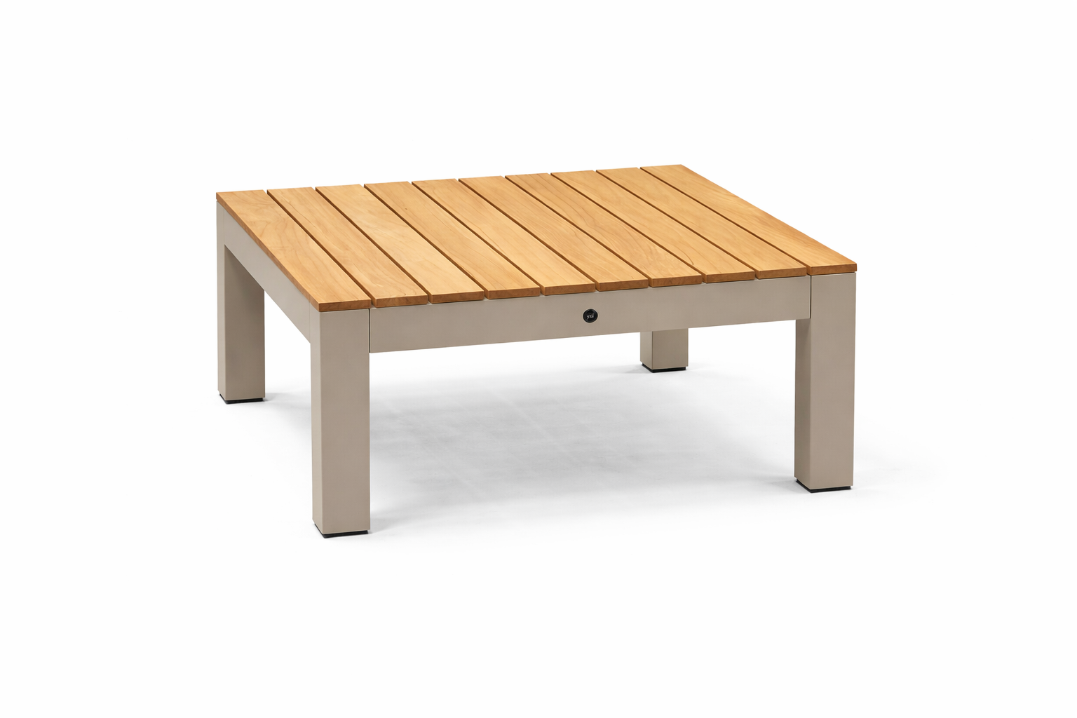 Yoi Midori coffee table 75x75cm alu salixteak